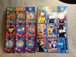 Burger King Pokemon Promo Trivia Cards 1999 RARE Vintage SHEET # 6 Lot Of 2 - Image 1