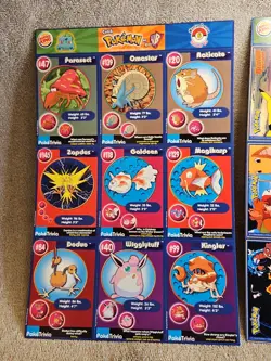 Burger King Pokemon Promo Trivia Cards 1999 RARE Vintage SHEET # 6 Lot Of 2 - Image 2
