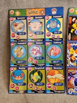 Burger King Pokemon Promo Trivia Cards 1999 RARE Vintage SHEET # 9 Lot Of 2 - Image 2