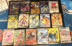 Pokemon Full Art Card Lot Japanese & English EX AND V CARDS!! Lot of 16!! All NM - Image 1