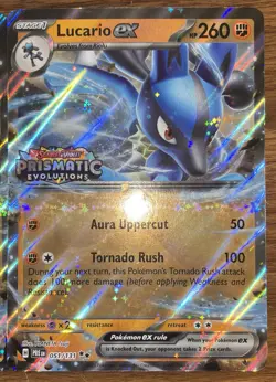POKEMON TCG Prismatic Evolutions Lot Of 16 LUCARIO EX 051/131 Jumbo Cards - Image 2