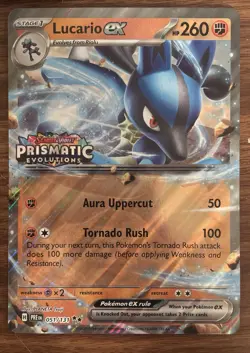 POKEMON TCG Prismatic Evolutions Lot Of 16 LUCARIO EX 051/131 Jumbo Cards - Image 3