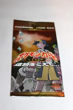 Empty 2000 Pokemon Neo 2 Discovery Booster Wrapper Pack RARE Japanese Unpunched - Image 1