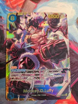 Monkey.D.Luffy OP11-118 SEC - One Piece TCG - English Card Near-Mint Secret Rare - Image 1