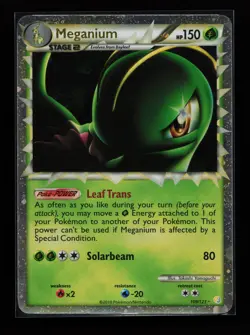 Meganium (Prime) 109/123 Ultra Rare Holo HeartGold SoulSilver Pokemon Card - Image 1