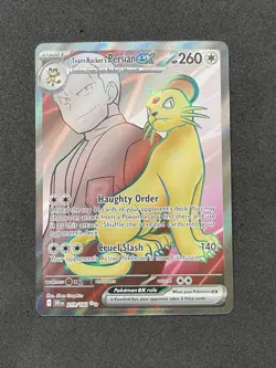 Pokemon TCG Team Rockets Persian EX Full Art 219/182 Destined Rivals Ultra Rare - Image 1