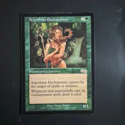 Magic The Gathering MTG Argothian Enchantres Urza's Saga Lightly Played LP - Image 1