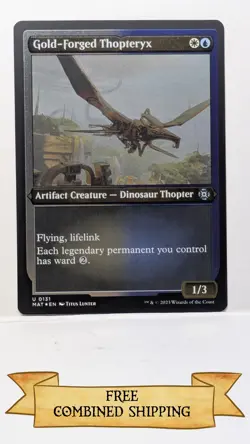 Gold-Forged Thopteryx (Foil Etched) March of the Machine: The Aftermath Foil - Image 1