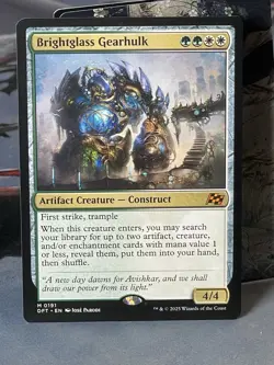 MTG Brightglass Gearhulk MYTHIC Aetherdrift 191 NM/Mint - Image 1