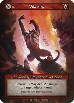 Vile Imp - Frank Frazetta - Sorcery Contested Realm - Alpha Edition - Image 1