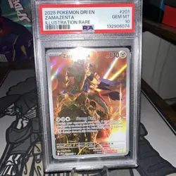 2025 Pokemon Zamazenta 201/182 Sv10: Destined Rivals Holo PSA 10 - Image 1