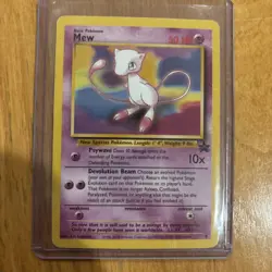 Pokemon TCG Mew Black Star Promo Rare Vintage Collector’s Card WotC 1999 - Image 1