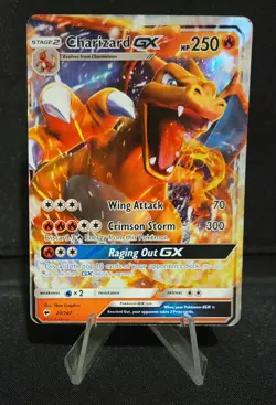 MISCUT Charizard GX #20 Sun & Moon Burning Shadows 2017 Pokemon Error Card - Image 1