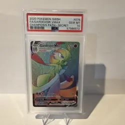 Pokemon Gardevoir VMAX 76/73 Champion's Path Secret Rare Full Art Holo PSA 10 - Image 1
