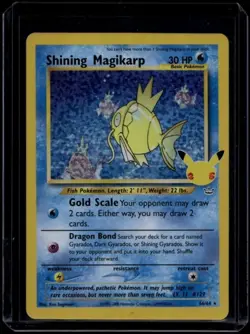 Pokemon TCG Shining Magikarp 66/64 Celebrations Classic Collection NM - Image 1
