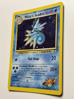 Misty's Seadra - 9/132 - Holo Rare - Unlimited Edition English Pokemon Gym MP - Image 3