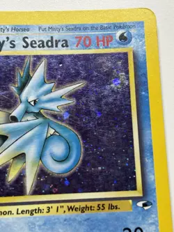 Misty's Seadra - 9/132 - Holo Rare - Unlimited Edition English Pokemon Gym MP - Image 4