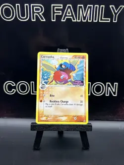 Pokemon TCG- Carvanha EX Holon Phantoms 61/110 Reverse Holo Stamped 2006 VLP - Image 1