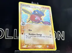 Pokemon TCG- Carvanha EX Holon Phantoms 61/110 Reverse Holo Stamped 2006 VLP - Image 4
