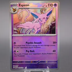 Espeon (Poke Ball Pattern) 033/131 Rare SV: Prismatic Evolutions Pokemon TCG NM - Image 1