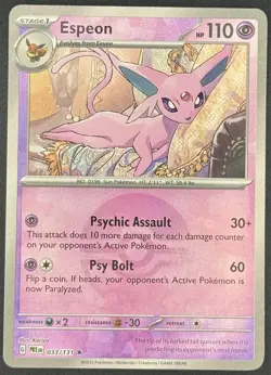 Espeon 033/131 (Poke Ball Pattern) Pokemon TCG SV: Prismatic Evolutions Rare NM - Image 1