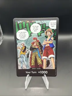 One Piece TCG DON!! Card Trafalgar Law, Eustass Kid and Monkey D. Luffy NM Alt - Image 1