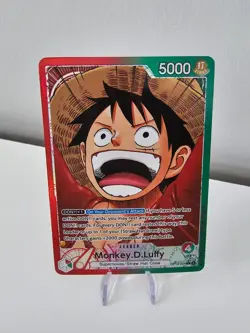 One Piece TCG - Carrying On His Will - Monkey.D.Luffy Leader Alt Art OP13-001 NM - Image 1