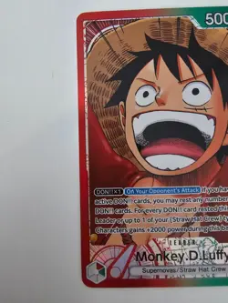 One Piece TCG - Carrying On His Will - Monkey.D.Luffy Leader Alt Art OP13-001 NM - Image 3