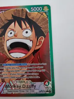 One Piece TCG - Carrying On His Will - Monkey.D.Luffy Leader Alt Art OP13-001 NM - Image 4
