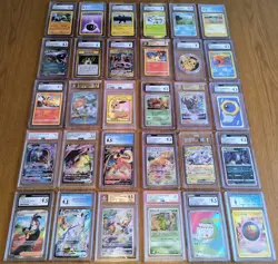 HUGE Lot of 30 Graded Pokemon Cards CGC PSA BGS TAG AGS Modern & Vintage No Bulk - Image 1