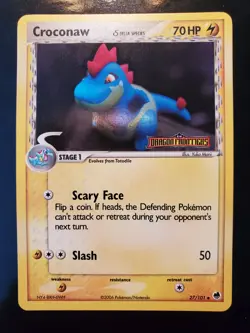 Croconaw 27/101 Reverse Holo Stamp Pokemon TCG Card EX Dragon Frontiers NM - Image 2