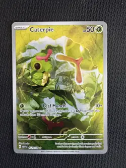 Caterpie 172/165 SV: Scarlet & Violet 151 Illustration Rare Pokemon TCG Card NM - Image 1