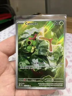 Caterpie - 172/165 - Scarlet & Violet 151 Illustration Rare IR NM - Pokemon TCG - Image 1