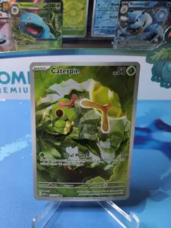 Caterpie 172/165 Illustration Rare Pokemon TCG Scarlet & Violet 151 - NM - Image 1