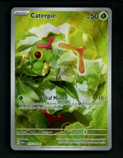 Caterpie TCG 172/165 NM -Illustration Rare Pokemon Card- Scarlet And Violet 151 - Image 1