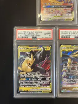 PSA 10 Pokemon Card Game Japanese Tag Team GX RR 5 Card Set Bulk Holo - Image 4
