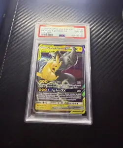 Pokemon Pikachu & Zekrom GX TCG Sun & Moon Holo Ultra Rare Card 33/181 PSA 10 - Image 1