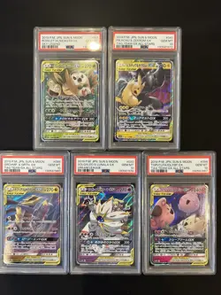 PSA 10 Pokemon Card Game Japanese Tag Team GX RR 5 Card Set Bulk Holo - Image 1