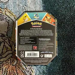 Pokemon Evolutions Tin Vaporeon W/ Promo 50+ Cards and 3 coins - Image 5