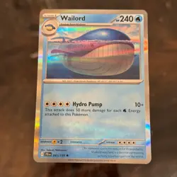 Wailord 041/159 Pokemon Card Pokemon TCG Holo - Image 1