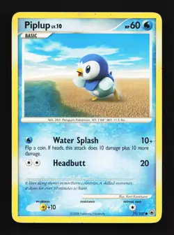 Piplup 71/100 Majestic Dawn HP Pokemon Card TCG - Image 1