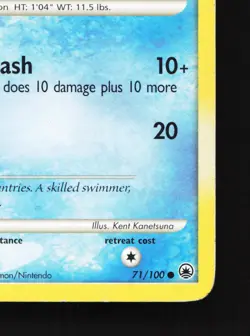 Piplup 71/100 Majestic Dawn HP Pokemon Card TCG - Image 3