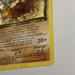 🔥 Dark Dugtrio #23/82 Unlimited Rare HP | Team Rocket 2000 Pokemon Card - Image 4