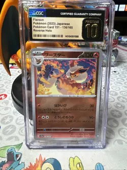 Flareon 136/165 Reverse PokeBall - CGC Pristine 10 - Japanese 151 - Pokemon TCG - Image 1