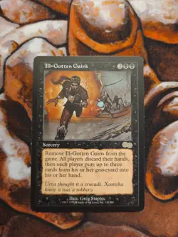 Ill-Gotten Gains Urza's Saga USG MTG Magic the Gathering 1st Edition - Image 1