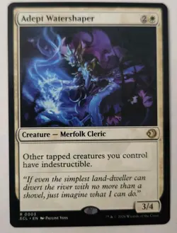 Official Magic The Gathering Adept Watershaper Lorwyn Eclipsed Regular #3 - Image 1