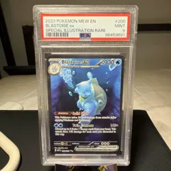 Blastoise ex 2023 Scarlet & Violet 151 Special Illustration Rare PSA 9 #200/165 - Image 1