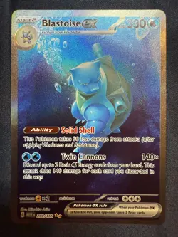Blastoise ex 200/165 Special Illustration Rare Scarlet & Violet 151 NM ENGLISH - Image 1