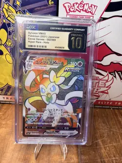 Sylveon VMax 092/069 Eevee Heroes S6a Japanese Rainbow Pokemon CGC Pristine 10 - Image 1