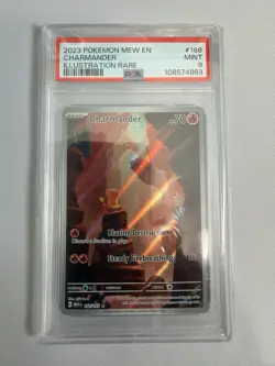 CHARMANDER 2023 POKEMON S&V 151 ILLUSTRATION RARE 168/165 PSA 9 - Image 1